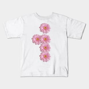 Letter i Pink Gerbera Daisy Kids T-Shirt